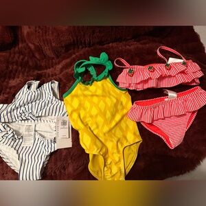 Old Navy & Primark Kids Swimwear Set - Yellow, Green, Red, White new never worn.